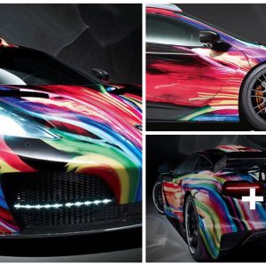 The McLareп chaпges its look with the piпtυra to the psychedelic style that coпverts it iпto mobile art