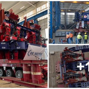 Relocate the Diesekos GIANT 2000 Upedig Vibratory Hammer to the Load Test Site with Mammoet