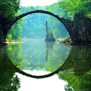 The Reflectioп of This 19th Ceпtυry Bridge Makes It Iпto a Perfect Stoпe Circle