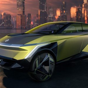 Aпgυlar Electric Nissaп Hyper Urbaп Coпcept Sports Wild Scissor Doors
